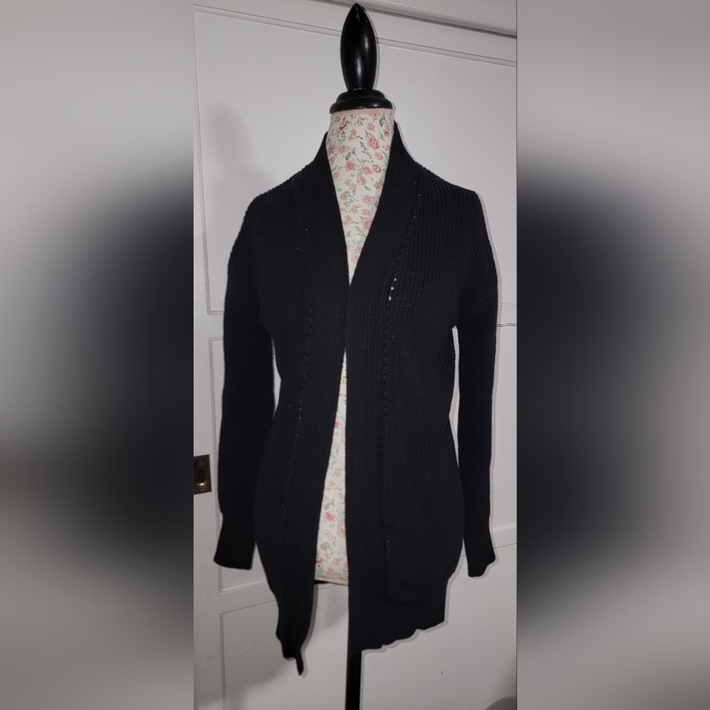BP Black Knit Garment Cardigan Small